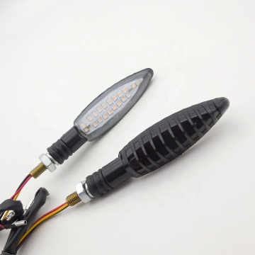 Lampada del segnale a LED sequenziale sequenziale universale per moto - Torna da 12 V e luci del freno