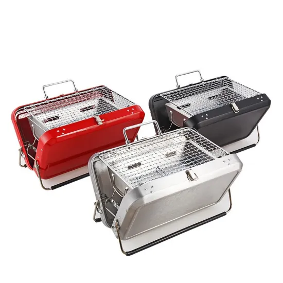 high quality Outdoor Barbecue Stainless Steel BBQ Grill portable Foldable Charcoal bbq Grill