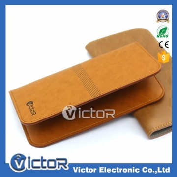High quality universal leather wallet case for Huawei for LG for Samsung