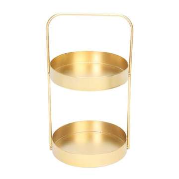Decorative Serving Tray 2-Tier Decorative Serving Tray Dessert Display Stand Factory