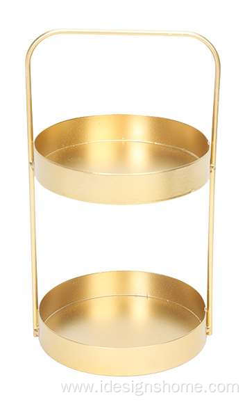 2-Tier Decorative Serving Tray Dessert Display Stand
