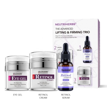 Customized Logo 3 in 1 Anti-Aging Serum Retinol Skin Care Face Set