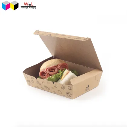 Food Grade Paper Lunch Meal Go-To Box