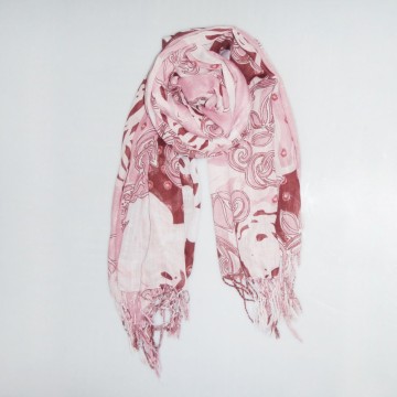 100% polyester fimo pattern fashion scarf for lady