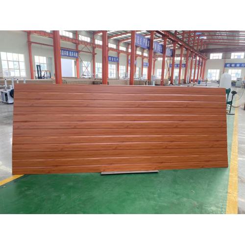 Orange Color Bark Pattern Metal Carved Board Exterior Wall Insulation Decorative Board