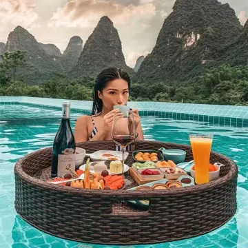 Villa Garden Outdoor Swimming Pool Floating Fruit Plate