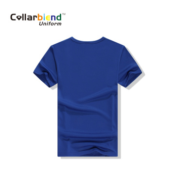 Navy Blue Cheap Logo Custom O Neck T shirt