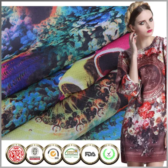Top quality Elegant Spandex chiffon digital print chiffon fabric