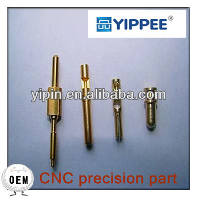 OEM CNC precision turning machining used spare parts 3pin and 8 pin din connector female