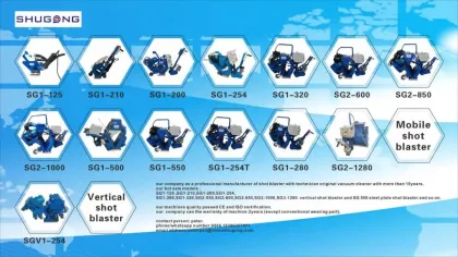 CE ISO9001 Approved Portable Markline Floor Shot Blaster 230V/400V