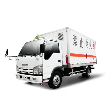 China Isuzu NKR Elf 4x2 Mini Cargo Trucks for Hazardous Materials Transport