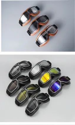 Retro Harley Crown Prince Windproof Motorcycle Riding Glasses