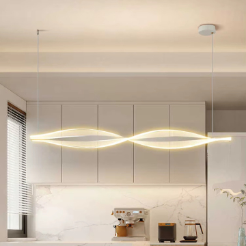 Nordic Minimalist Golden Pendant Lamp with Irregular Design for Home Decoration