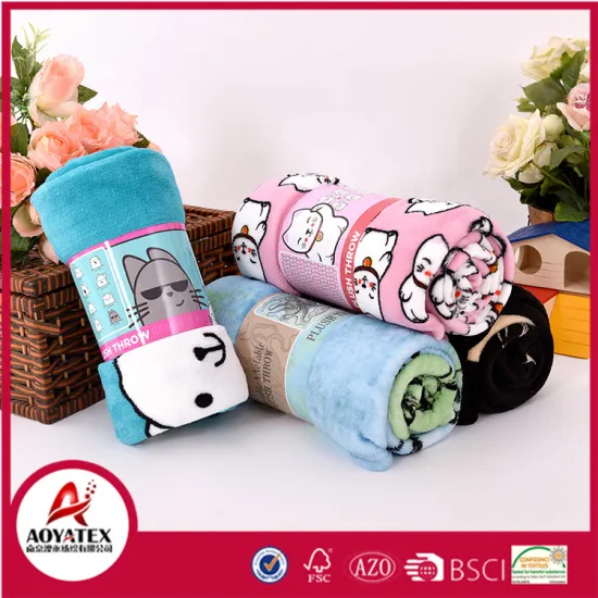 stock cheap super soft printed microfiber fleece blanket fabric