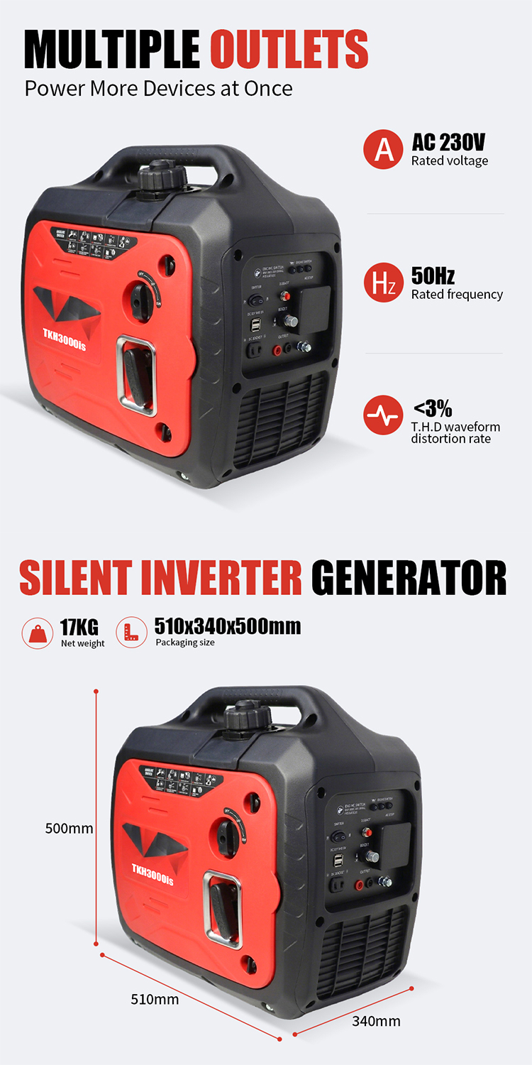Generador de gasolina inversor TKH3000is (5) TKH3000is Inverter Gasoline Generator(5)