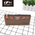 Embroidery Flower Style Cute Pencil Case