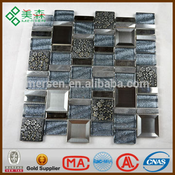 New arrival mixed color crystal glass mosaic tile AL-1023