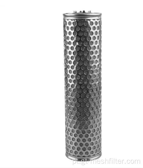 Tubo de malha de filtro de metal poroso perfurante de aço inoxidável