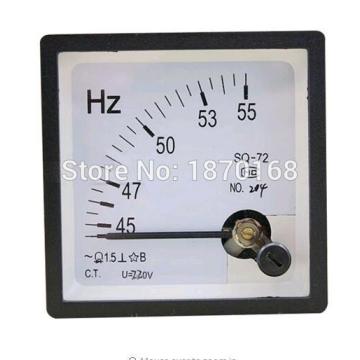 SQ-72 45-55 Hz AC 100V / 220V / 380V Analog Panel Frequency Meter Hertz Indicator for System Monitoring
