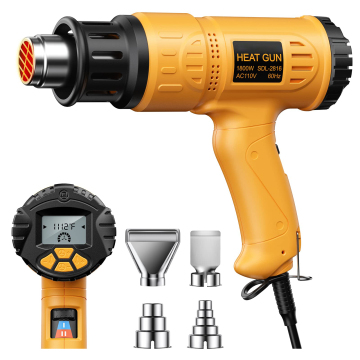 2000W Adjustable Heat Gun with Digital Display and Dual Airflow