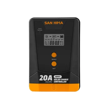 Blue-tooth Control Auto Recognition 12V/24V 20A MPPT Solar Charge Controller for 4x4 RV Trailer Camping - SAN HIMA