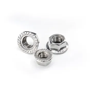 Hexagonal flange anti-slip nut