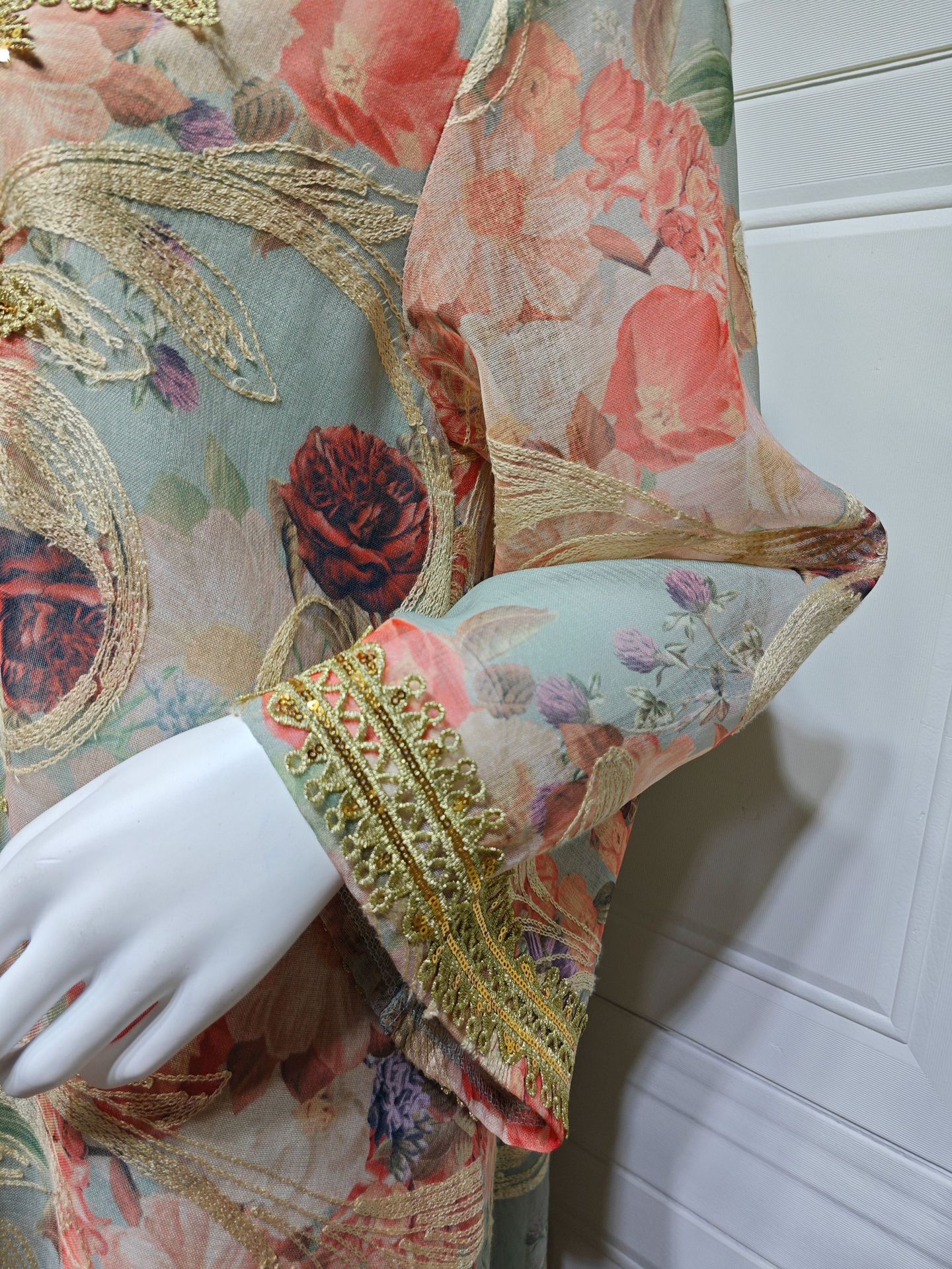 Printed Abaya Jalabiya Dress AB501 (3)
