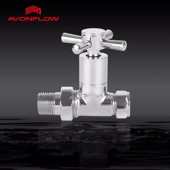 Avonflow 15mm x 1/2" Straight Valves Heating handle Radiator Valve
