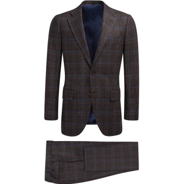 Premium High-Quality Plaid Checked Men's Suit