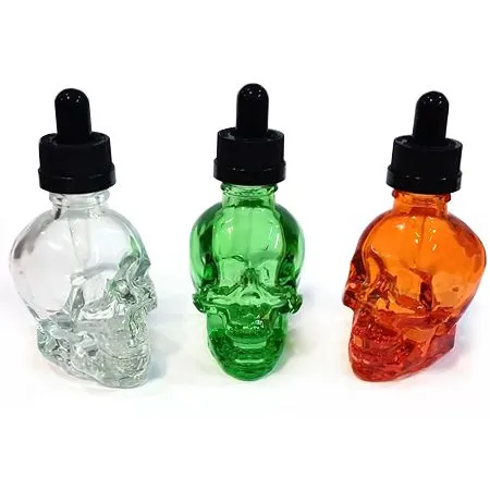 Eco-Friendly Pet Skull Shaped Essential Oil Dropper Bottles - 50ml PCR Dropper Bottles