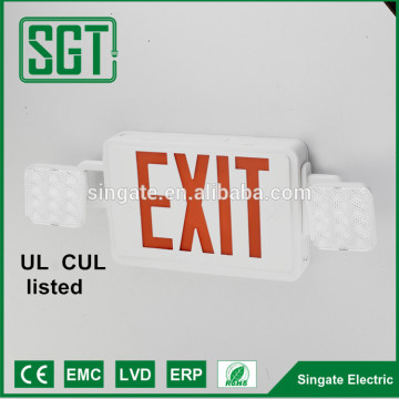 Solar energy systems Optional red or green letters strip exit sign UL CUL certification emergency exit light