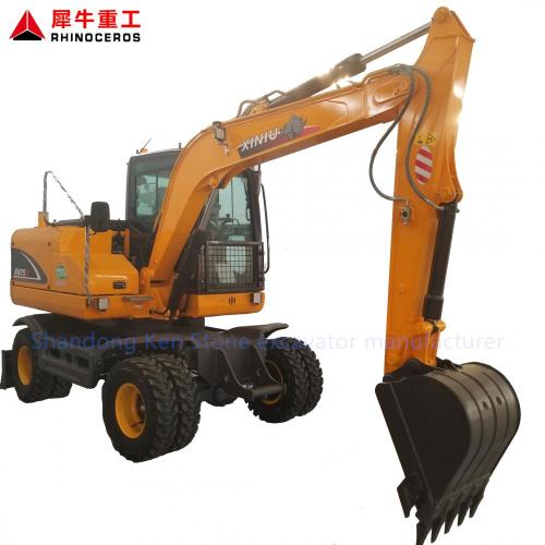 Rhinoceros 6 Ton wheel 0.3 bucket excavator for sale