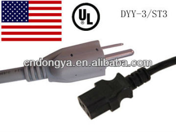 UL approval UL Extension cord/UL computer power cord With fuse