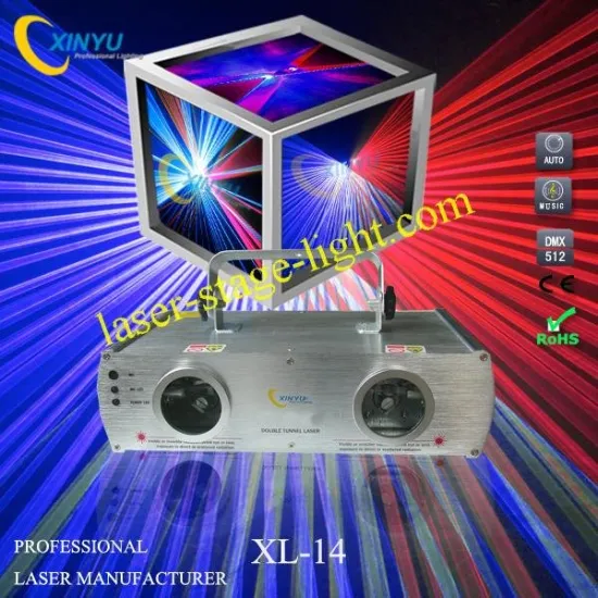 Xl-14 Rb Dual Head Blue Laser/red Laser Beam Lighting For Ktv,disco,party