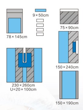 100％不浸透性スプリットシートセット