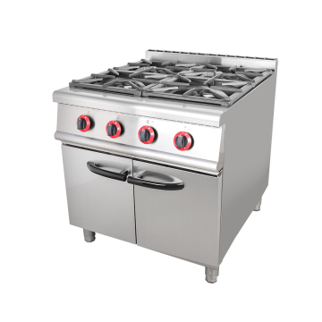 Commercial Gas Stove with 4 Big Burners for Family Baking and Cooking