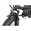 Ebike pieghevole a doppia sospensione per pneumatici grassi 48v 500w