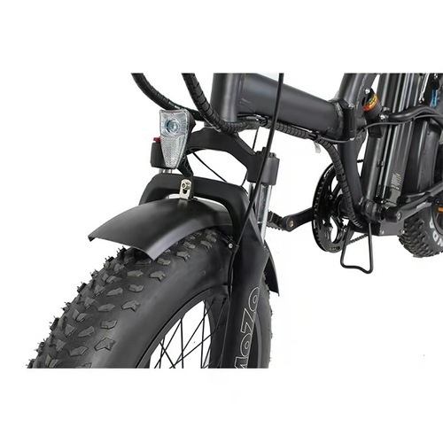 Tayar gemuk 48v 500w ebike lipat suspensi penuh