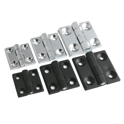 Black Zinc Alloy Adjustable Torque Small Cabinet Hinges with Damping for Furniture
