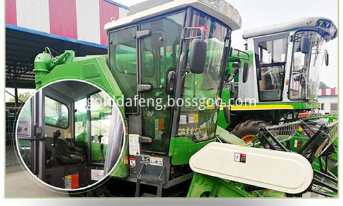 full feed crawler type rice harvester--cab 500