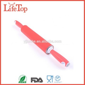 Custom Non-stick Wooden Handle Silicone Rubber Rolling Pin