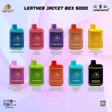 Marke Leder Jacke Box Mesh Vape 5000