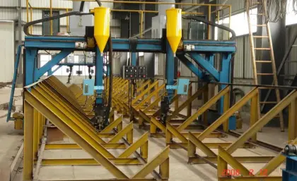 Automatic T type H beam welding machine