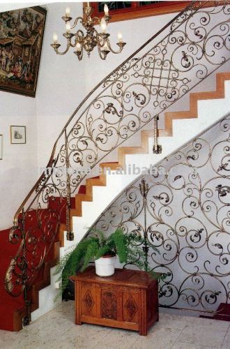forged iron stair handrail