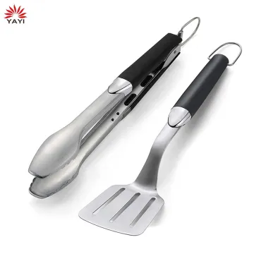 2  Piece Portable BBQ Tools Make Grilling Easy Clean Barbecue Tool Set