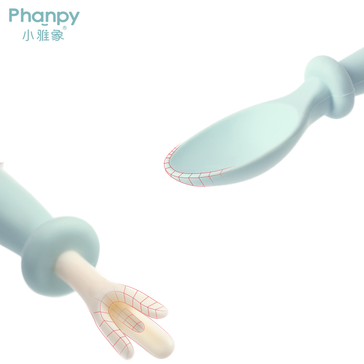 Proveedores profesionales con cucharada de bebé de silicona de primera calidad.