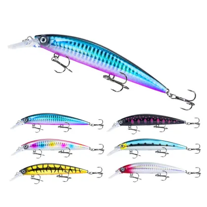 2023 New 130mm 36g 3D Slow Diving Saltwater Jerkbait Lure