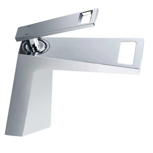 Brass Square Matte Black Basin Faucet