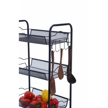 5-Tier Utility Rolling Cart Storage Organizer