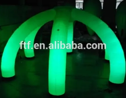 Inflatable LED arch door